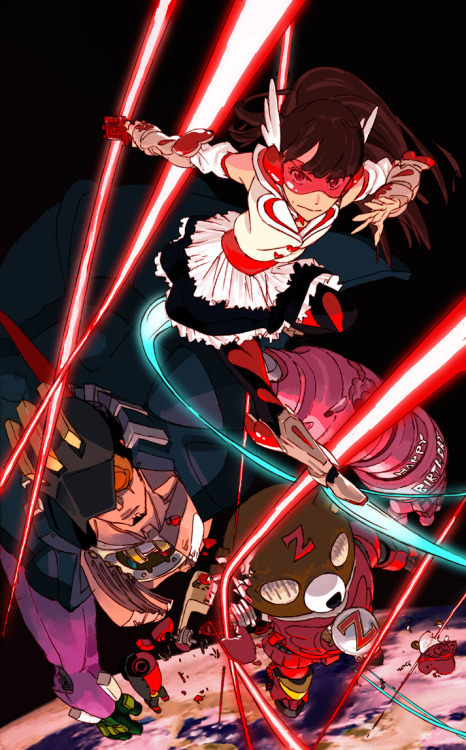leseanthomas:  Illustrations from one of my favorites, GAINAX animator Ishizaki Toshio (AKA SUSHIO).  