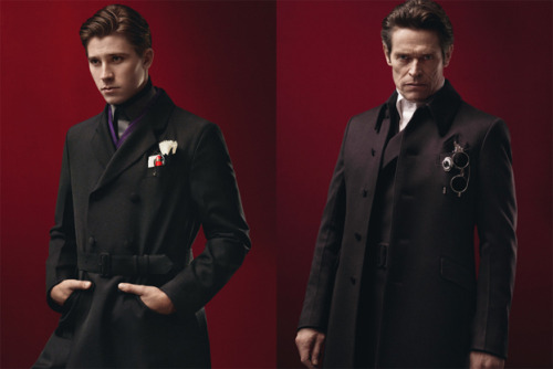 abigaillarson:  theramblingprincess:   The Prada Menswear Fall/ Winter 2012 Collection, modeled by Gary Oldman, Garrett Hedlund, Jamie Bell, and Willem Dafoe.  Just a few I saw and liked heh  Reblogging for clothing reference. Definitely just for clothing