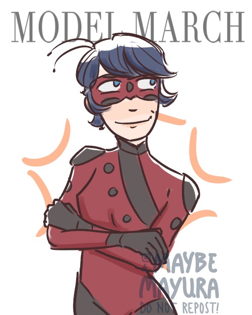  Day 1: Future LadybugI’ve decided to use the Model March prompts to do some ‘future au&