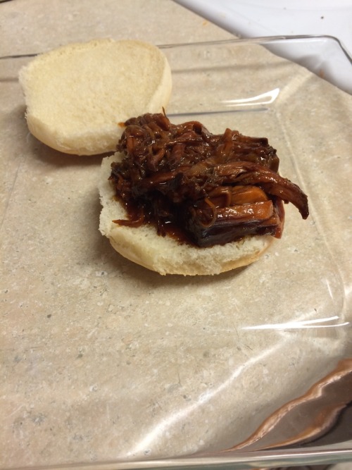 I’d have to say I did an outstanding job on this BBQ pulled pork! When the time came, it liter