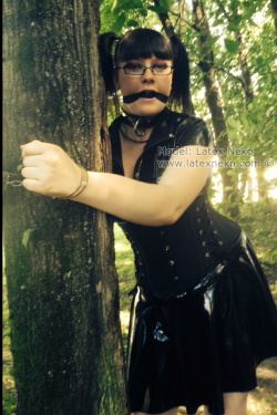 Latexneko:  Outdoor Bondage ;D Do Not Use My Photos Without My Permission 