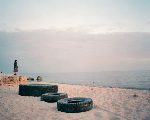 Chloe Dewe Mathews: The Caspian Sea&ldquo;In 2010 I travelled overland from China to Britain, hitchh