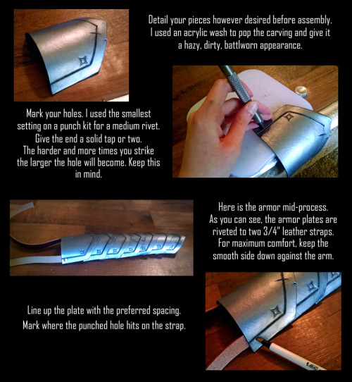 thekeeperthiefcosplay: As promised a (very) rough tutorial on the armor assembly. I’m kinda me