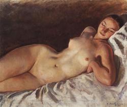 Zinaida-Serebriakova:sleeping Nude, 1941, Zinaida Serebriakova