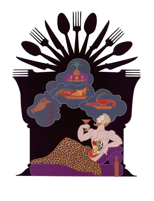 artsytoad:  Erte, The 7 Deadly Sins   www.artsytoad.tumblr.com   