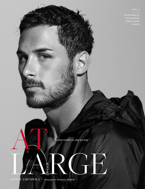 At Large Magazine Vol.03 is out. Patriots Danny Amendola photographed by Randall Mesdon, styled by M