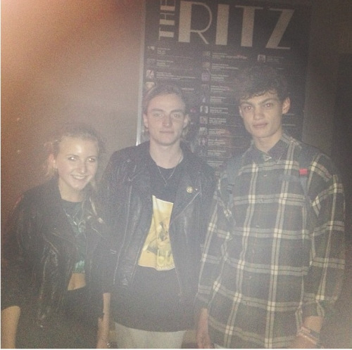 Us chilling with higgy from swim deep hahaha, the gig was amazing also