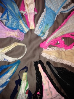 scentofpanties:  laundryraider:  Basket full from the neighbor’s daughter!!  Quite a collection - you must have had some fun!!!  Yum! 
