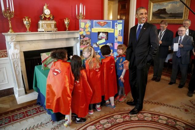 ultrafacts:  The president gave special notice to a group of 6-year-old Girl Scouts