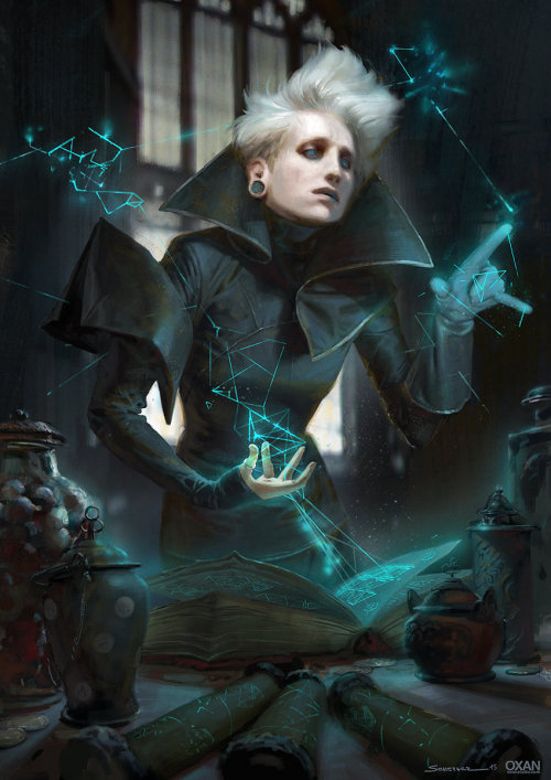 a-wandering-minstrel:  Apprentice Sorcerer by  Yohann Schepacz