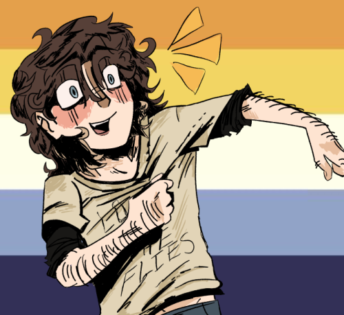 Drew Myself Over This Ralp Panel + Aroace Background Yayyy 💤