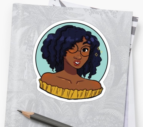 Turned this cute little doodle into a sticker for my store! Go check it out www.redbubble.c