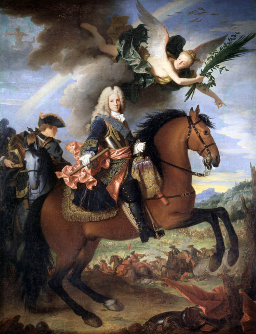 Equestrian portrait of Philip V, KIng of Spain by Jean Ranc, 1723