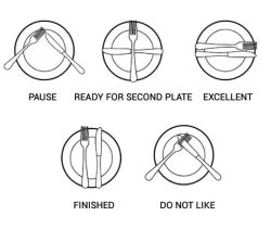 spoopystationmanagement:  phrux:  leakinginklikeblood:  lifemadesimple:  Plate Etiquette   I did not know this.    The fuck is wrong with rich people ‘hey do you want a second plate’ no i want to make up a secret passive aggressive fork language