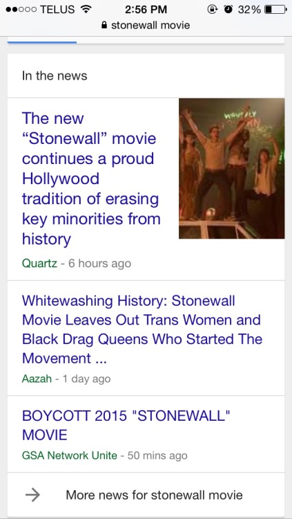 infectedautoreiv:I’m glad this is what first comes up when I search for “stonewall movie”.