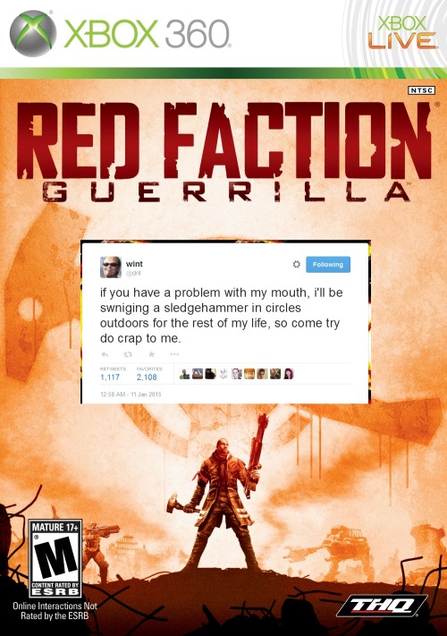 Dril tweets over video game covers porn pictures