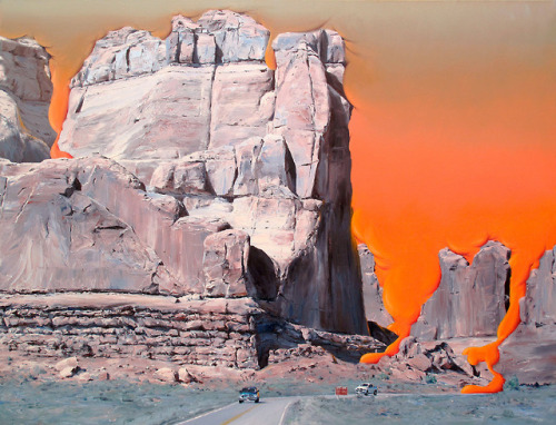 thunderstruck9:Paco Pomet (Spanish, b. 1970), Dusk Attack, 2018. Oil on canvas, 51 x 66.75 in.