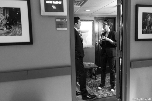 trms:  Backstage before taping Late Night with Jimmy Fallon, Thursday 11/7.