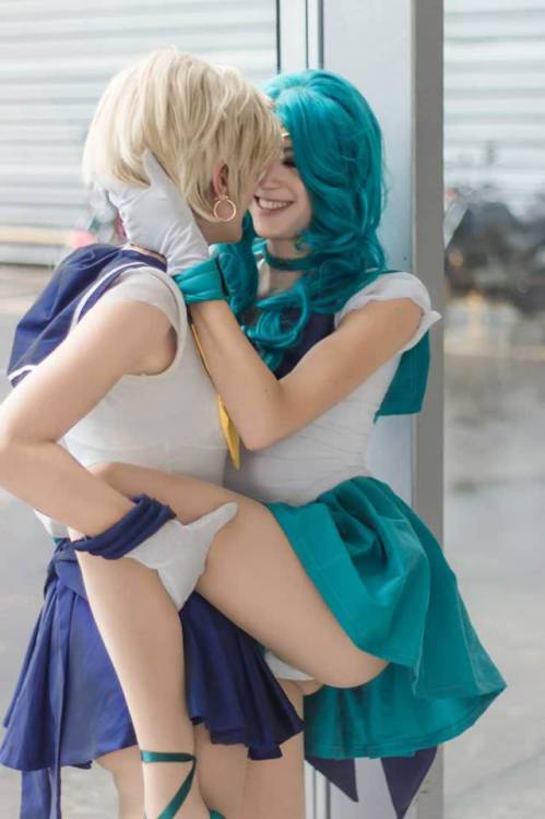 Neptune and Haruka (Sailor Moon) by Rizzy CosArt and Rach Asakawa