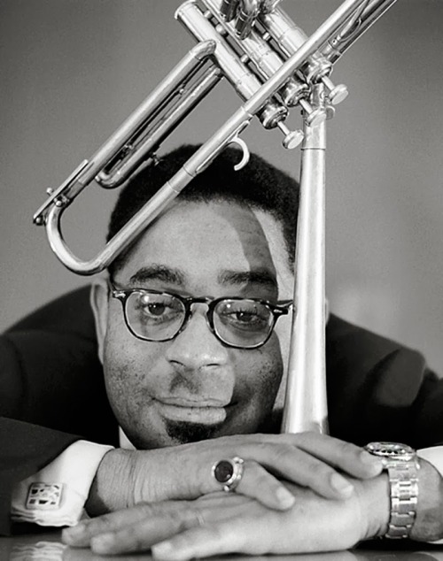 themaninthegreenshirt:Dizzy Gillespie [with John Coltrane & Miles Davis] wearing his Rolex GMT-Master