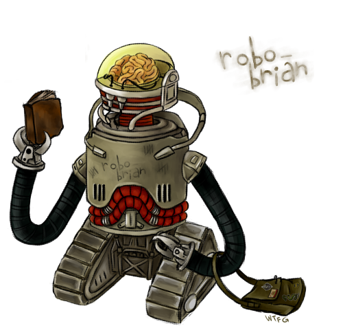 gamegraws:An idea I thought of when I was watching S play Fallout.He is a robobrain that named himse