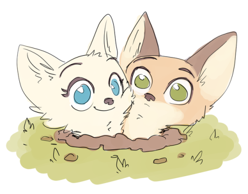 foxefuel:Young foxes and buns