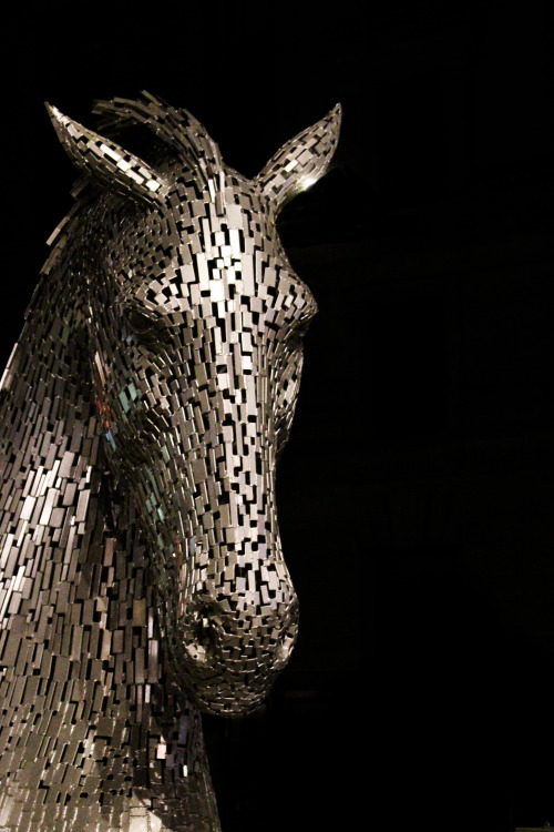 One of the the Kelpies currently in Edinburgh