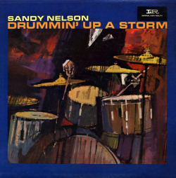 vinyl-artwork:  Sandy Nelson - Drummin’