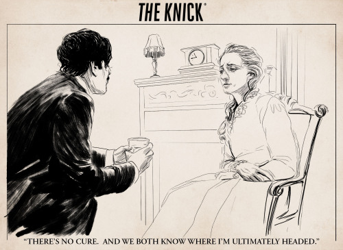 attheknick:Thackery won’t let Abigail succumb to her disease that easily…  Drawing by: http://clay