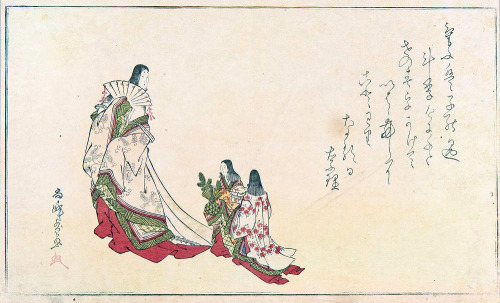 A plate from an illustrated book by Kubo Shunman, c.1795