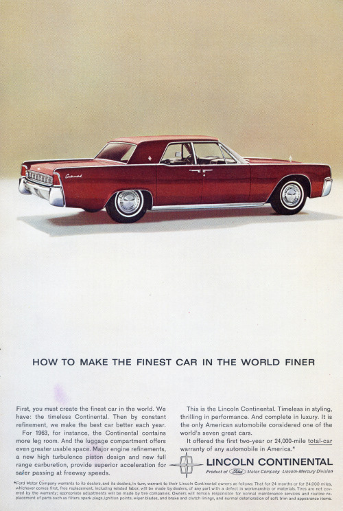 misforgotten2:  And now a free supply of Depends with every new  Lincoln Incontinental. 1963 