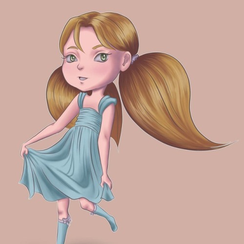 Style practice . . . #infinitepainter #galaxytabs4 #chibi #art #digitalart #cartoon #kid #littlegirl