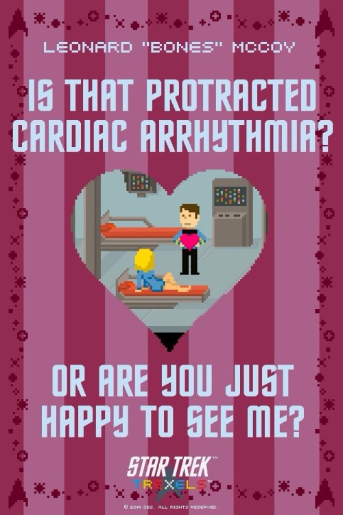 spirit-of-the-trees: Star Trek Valentine’s Day Cards. Just got them off the official Star Trek