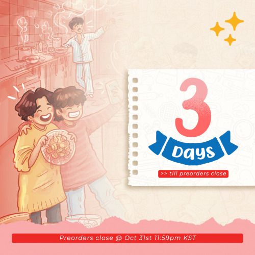 3 DAYS UNTIL PRE-ORDERS CLOSE Tasty recipes, mouthwatering art, yummy stories and delicious merch &m