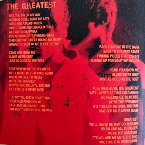 FAITH IN THE FUTURE; LYRIC BOOKLET