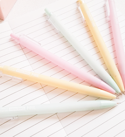 amekori:  candy pastel pencils from geminu ☆ enter code ‘amekori’ at the checkout for 10% off!    