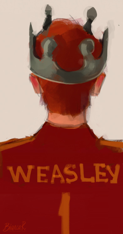 headcanonsandmore: blvnk-art:Weasley is our king. THAT’S MY BOY!