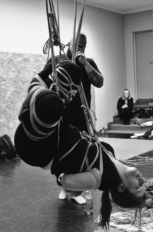 strictly-nawa-kitsune:  Some snapshots of working sessions during Kinbaku Luxuria Masterclass in Prague with @strictly-dirtyvonp and me @strictly-nawa-kitsune