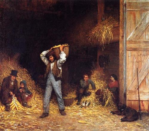 Corn Husking, Eastman Johnson, 1860