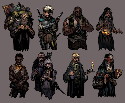 darnestdungeon:Darkest Dungeon 2 npcs! These are not 3d, they’re pngs like in the first game! 