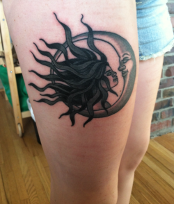 1337tattoos:  Allie - Woman And The Moon-