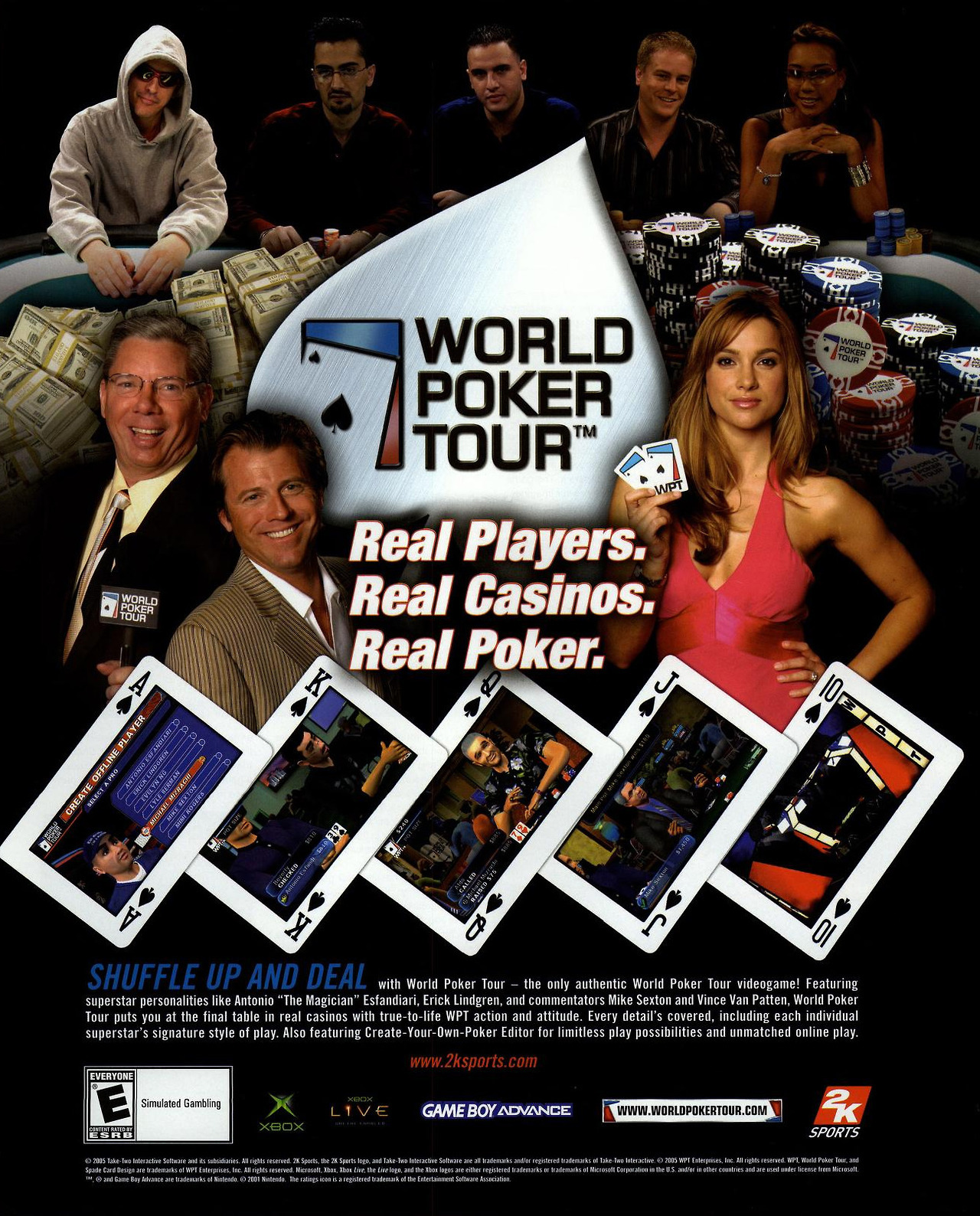 ‘World Poker Tour’[XBOX / GBA] [USA] [MAGAZINE] [2005]
• PLAY, November 2005
• Scanned by marktrade. via The Internet Archive