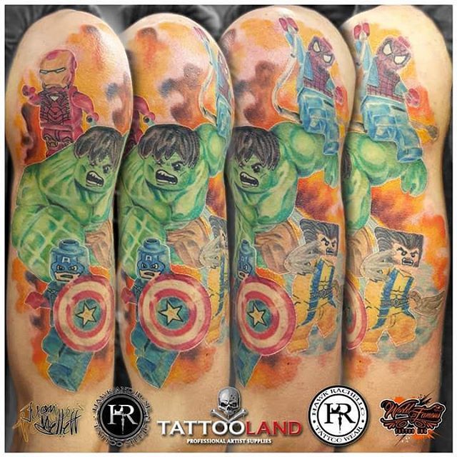 Tattoo Page  Crazy Avengers sleeve by Javier Antunez  Who is your  favorite Avenger  Facebook