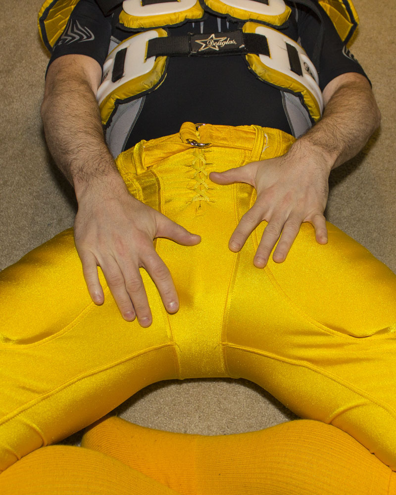 strappedown:  Nothing gets me hornier than being in some football gear and watching