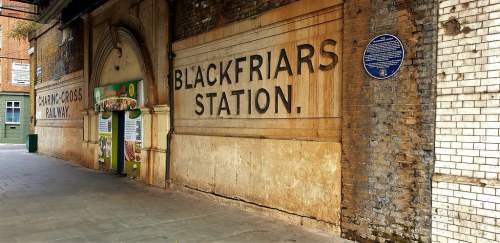 Blackfriars Station (South East Railways) 1864-69 by standhisround Wednesday Walls This is the site 