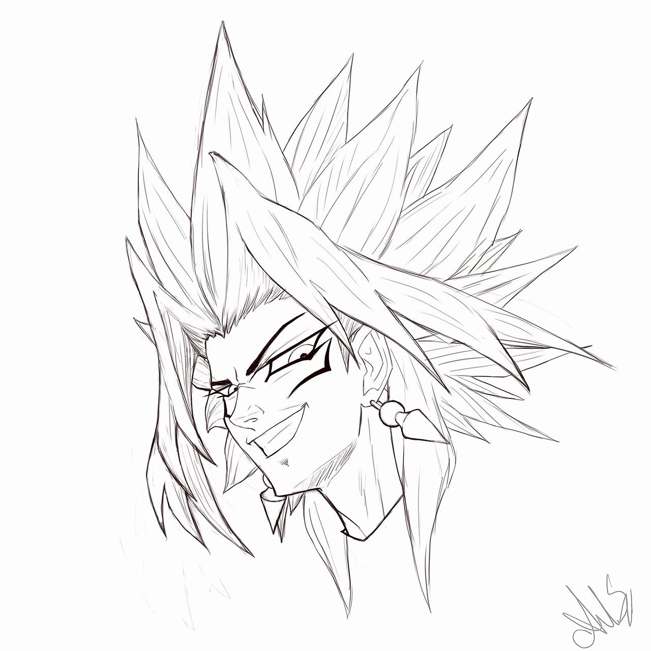 wolff-e-nigma:First drawing I’ve done in a long while. I play a lot of. YugiOh