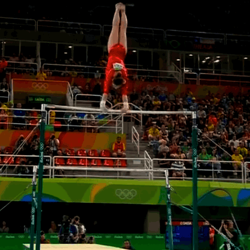 itssimonebiles:Aliya Mustafina defending her Uneven Bars gold medal at the 2016 Olympic Games in Rio