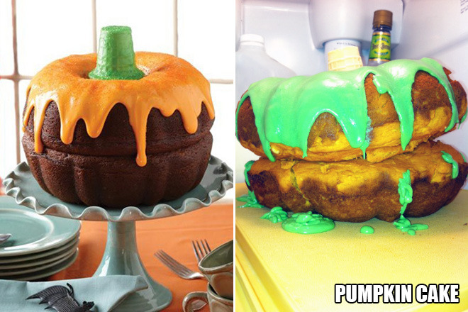 Recetas de Halloween: Expectativas vs realidad.