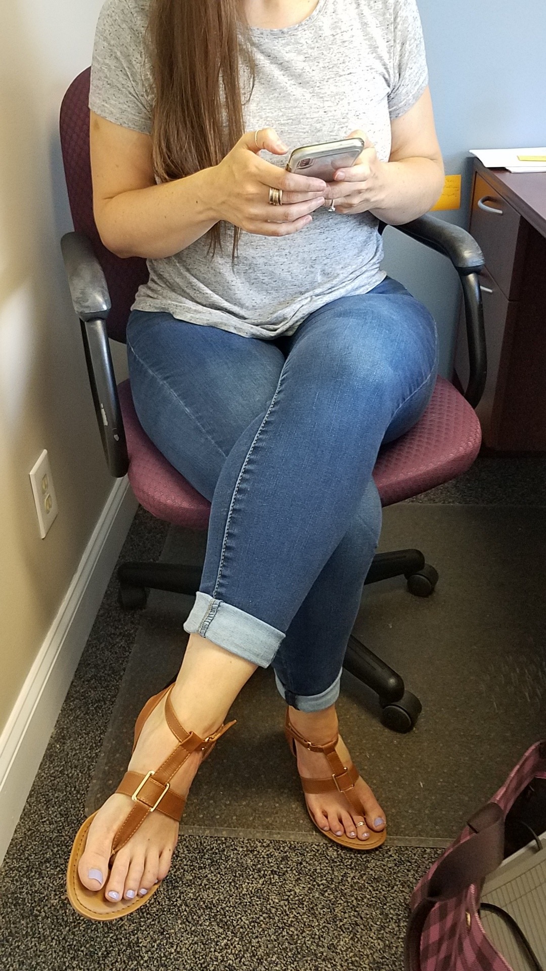 Candid,homemade and all original pics — My pretty wife looking sexy at work.please comment