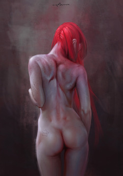 Kinkypencils:  Woman From Behind By Apterus 